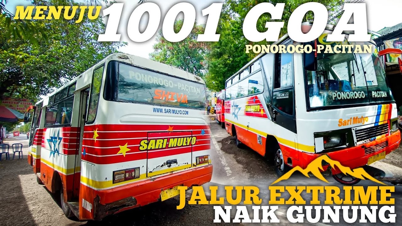 BUS KECIL PENAKLUK JALUR LINTAS SELATAN !! Trip Sari Mulyo Ponorogo-Pacitan.