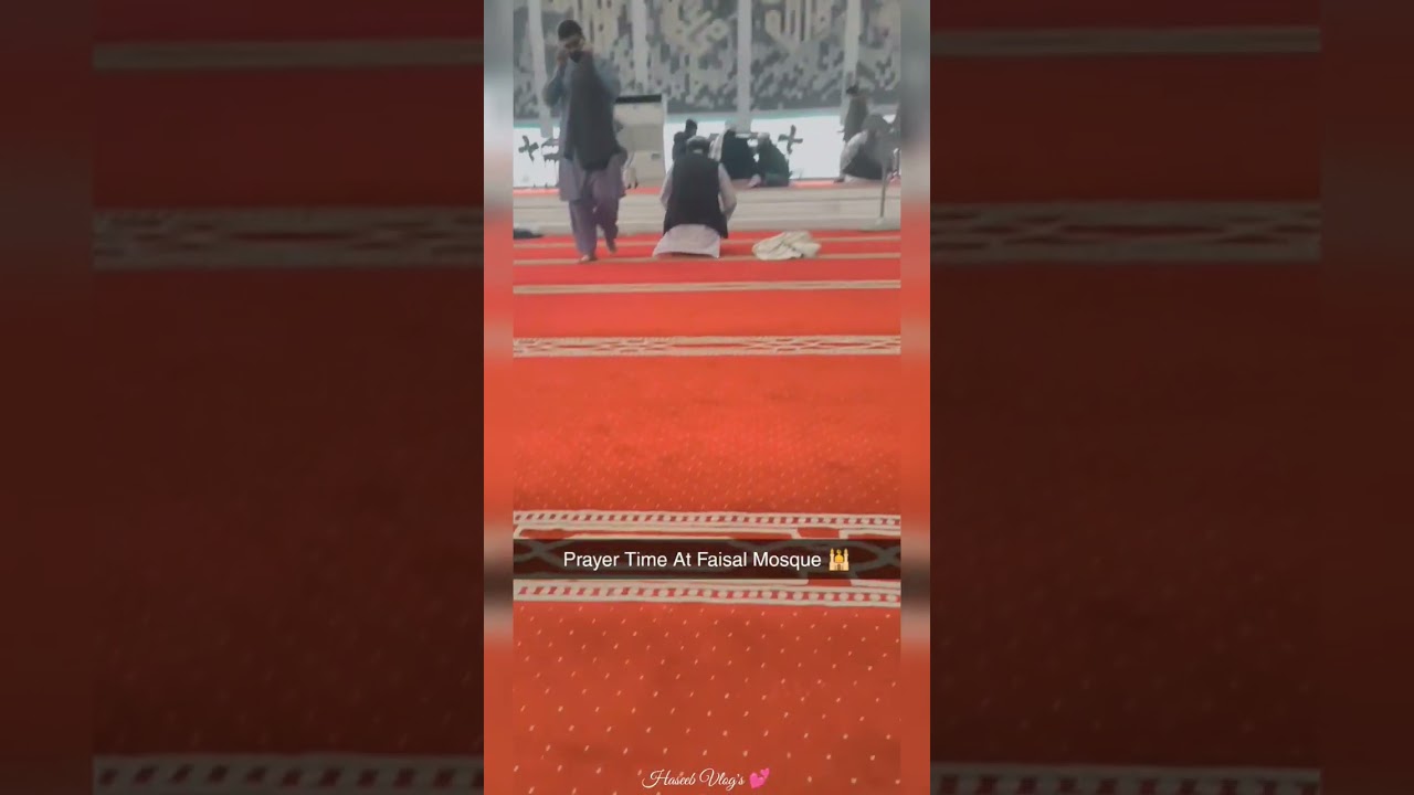 Today Prayer In Shah Faisal Mosque 💕