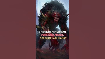 Inilah 3 Makhluk Mengerikan Yang Akan Muncul Sebelum Hari Kiamat