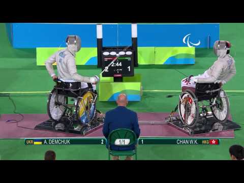 Wheelchair Fencing | Men's Individual Sabre Cat A | DEMCHUK v CHAN | Rio 2016 Paralympic Games HD