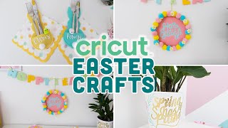 4 CRICUT SPRING \& EASTER PROJECT TUTORIALS | \& 2 FREE DOWNLOADS