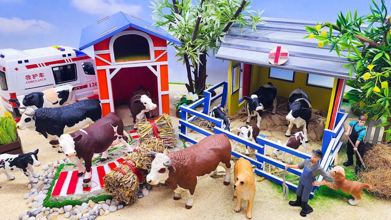 DIY how to make mini House of Animals, Cattle Farm, Horse, Cow, Pig, Goat, Sheep !