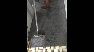 Dirty carpet steam cleaning