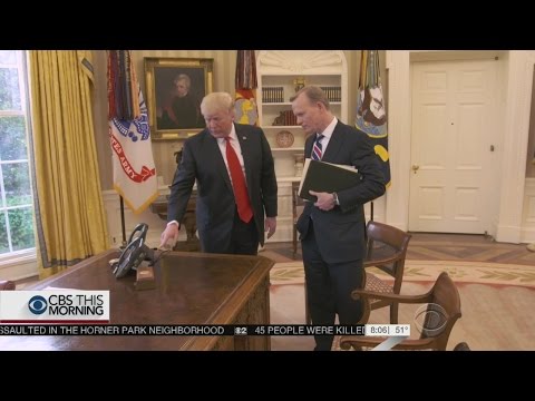 President Trump Shares The Secret Behind the Red Button In the Oval Office
