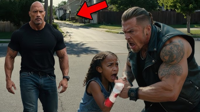 BIKER BROKE THE ROCK'S DAUGHTER'S ARM, BUT WHEN THE ROCK ARRIVED..... -  YouTube