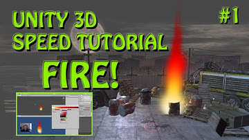 Unity 3D Speed Tutorial Fire Using The Particle System