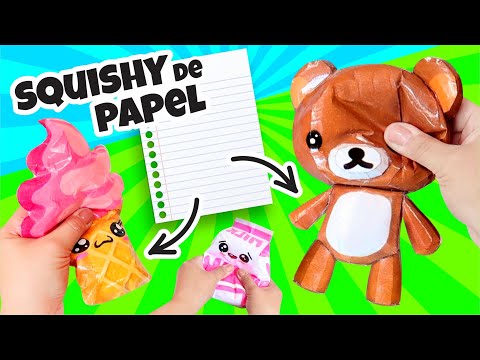 HAZ SQUISHIES de PAPEL súper ESPONJOSOS y FÁCILES!⭐ Así o más fácil 