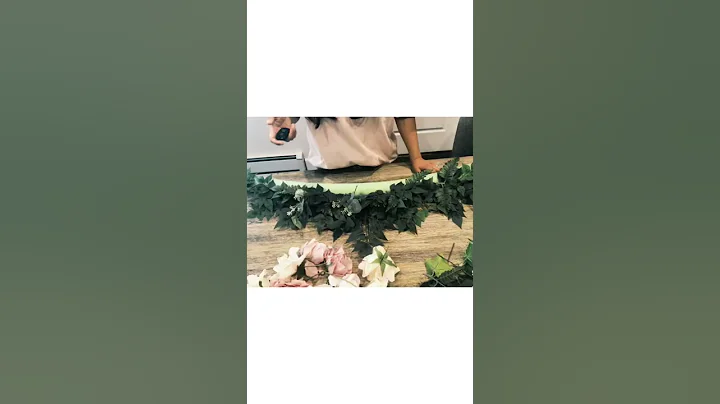 Flower arch with pool noodle #shorts #flowerarrangement