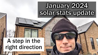 Solar stats update  January 2024  a step in the right direction