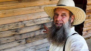 Is that MOLD on Mom's LOG HOME?!? day 55 plus garden visit