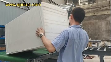 PE film wrapping machine for EPS insulation sheets