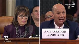 WATCH: Rep. Jackie Speier’s full questioning of Gordon Sondland | Trump's first impeachment hearings