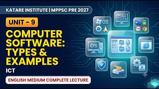 MPPSC प्री 2027 | यूनिट 9: ICT | कंप्यूटर सॉफ्टवेयर और उसके प्रकार | इंग्लिश मीडियम | कटारे इंस्ट... screenshot 4