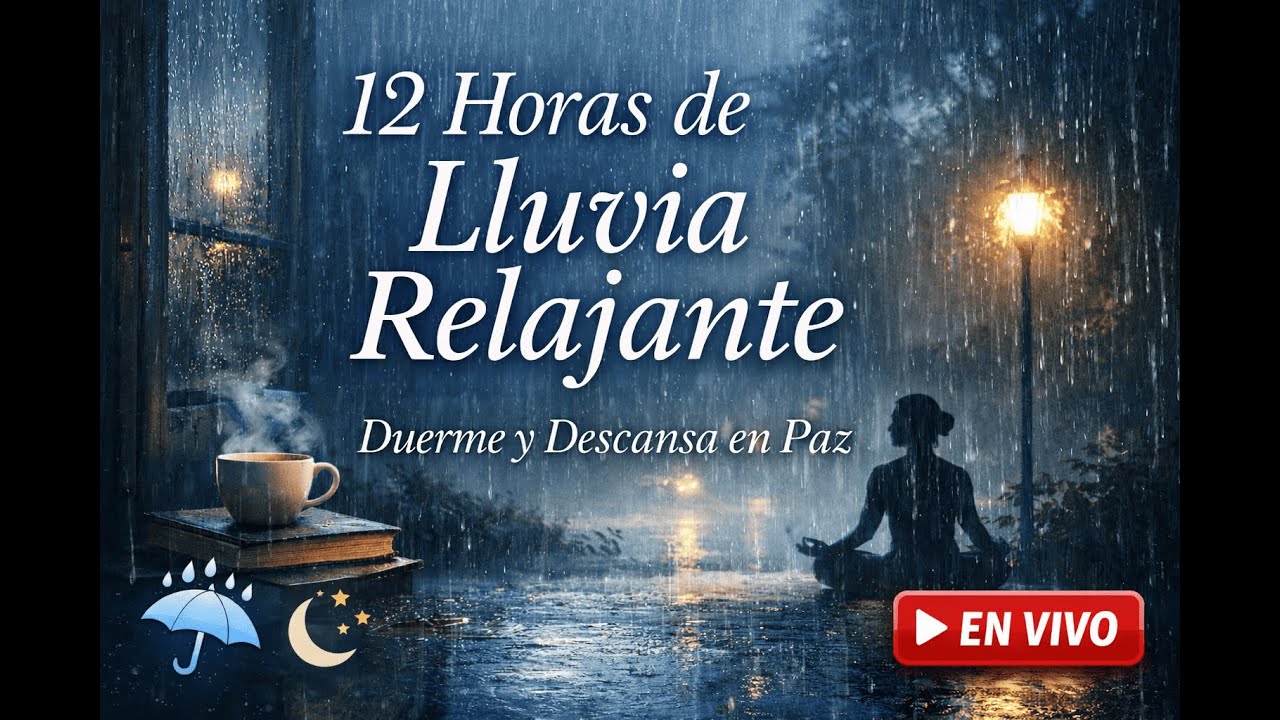 12 Horas de Lluvia Relajante 🌙 Duerme y Descansa en Paz | Sonidos ...