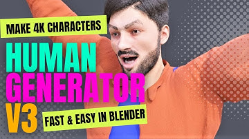 Human Generator Blender Tutorial : Create A male Character with Human Generator V3 in Blender