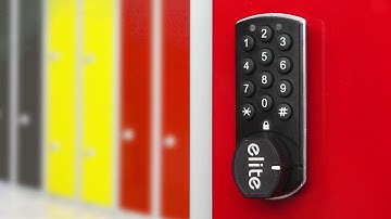 Keep your Elite lockers secure with an electric locking system