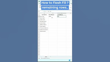 Excel Flash Fill 🔥 Automate Data Entry in Seconds!