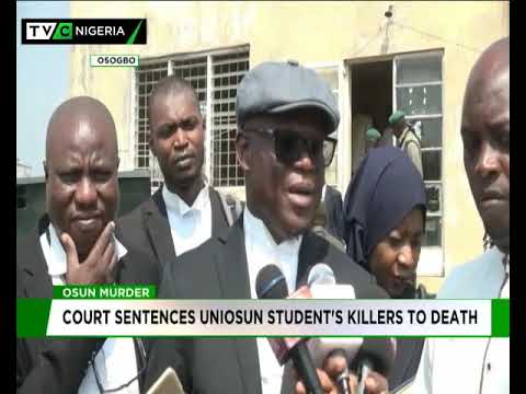 Court sentences killers of UNIOSUN student to death