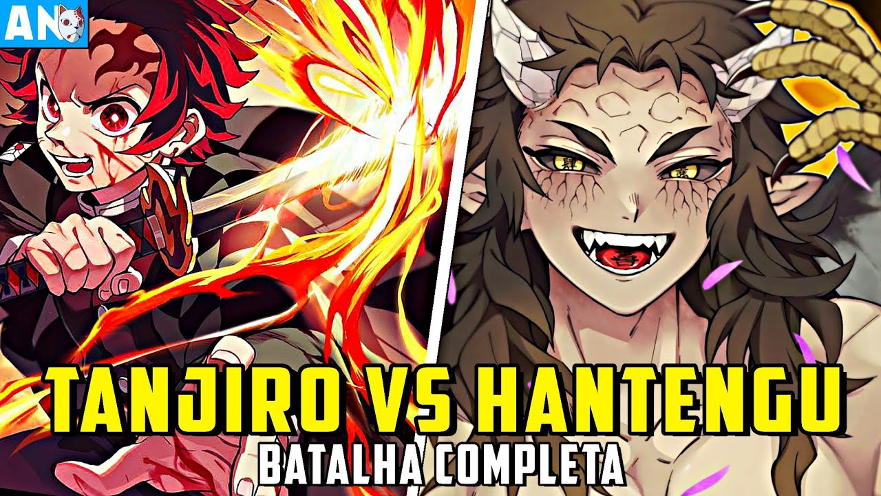 Hantengu Vs Tanjiro: Batalha Completa ! Kimetsu no Yaiba Temporada 3 - Ep 6