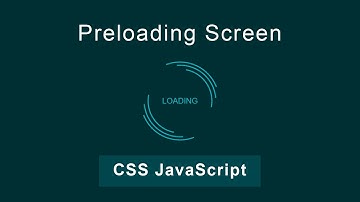Create Preloading Screen Using HTML CSS and JavaScript | CSS Preloading animation screen