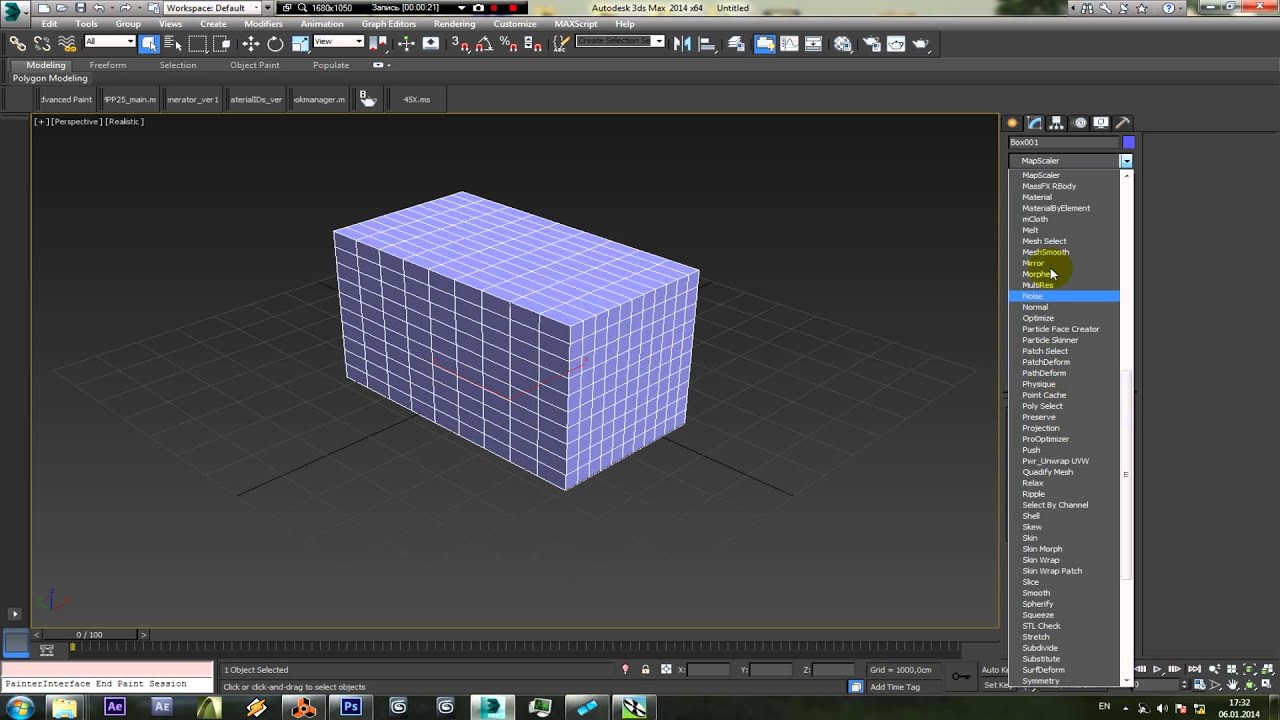 3D max MELT modifiers Di-box 3Ds max - YouTube
