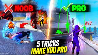 5 TIPS AND TRICKS MAKE YOU PRO 🔥 || HOW TO BECOME PRO PLAYER IN FREE FIRE || FIREEYES GAMING screenshot 1