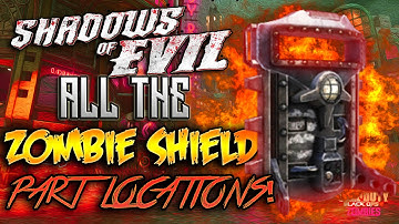 Shadows Of Evil - ALL "ROCKET SHIELD" Part Locations | How to Build The Zombie Shield (BO3 Zombies)