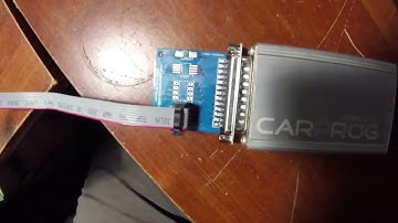 Testing out the carprog adapter I made using the clip attachment on a 95080