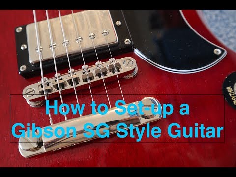 How to setup a Gibson SG style guitar  Part 2 (adjusting the string height).