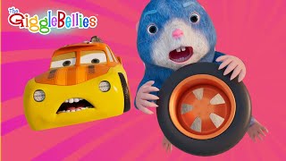 car lost its wheel who took wheel nursery rhymes gigglebellies