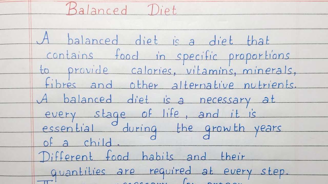 essay on child nutrition