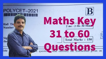 TS POLYCET MATHEMATICS KEY Part-2 by MathTime with Dhanaprasad | TET | D.Sc | 10th Class Mathematics