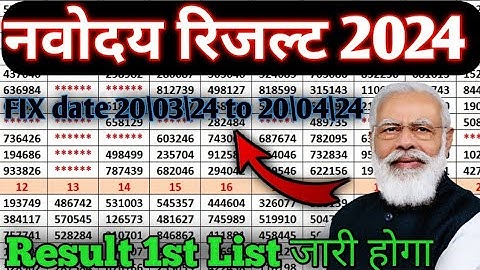 Jnv Result  2024 Class 6 // How to Check  Jnv Result  2024 // Navodaya  Result // EduNavodaya  Arpit