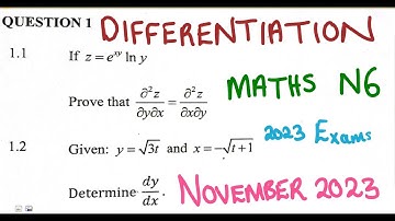 Mathematics N6 Differentiation November 2023 Question 1 Partial Differentiation @mathszonetv