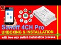 Sonoff 4CH Pro WiFi RF Smart Switch Unboxing & Installation with manaul switch.