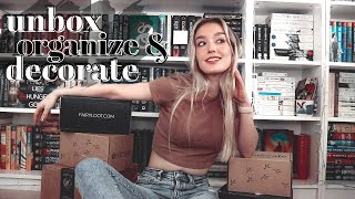 unbox, organize, & decorate with me | JULY+AUGUST UNBOXINGS