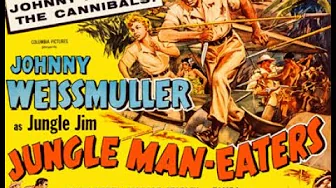 Johnny Weissmuller as Jungle Jim in "Jungle Man Eaters" (1954) - a Sam Katzman production