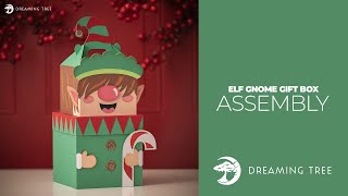 SVG File - Elf Gnome Gift Box - Assembly Tutorial (For Cricut, Silhouette, and ScanNCut)