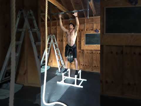 Weighted Pullup +150lbs X 2 @172lbs Bodyweight!