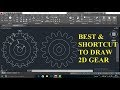 {हिन्दी}Making a 2D Gear in AutoCad..Simple, Short & The Best Method..