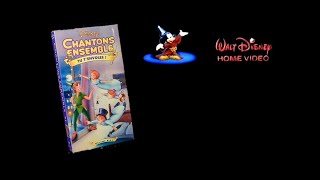 Opening To Disney Chantons Ensemble - Tu Tenvoles 1992 Canadian French Vhs