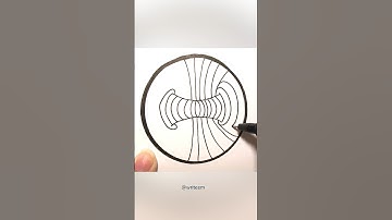 Optical Illusion Drawing Vortex 🤔#shorts #art #doodle