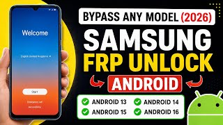 Samsung FRP Bypass 2026 | Android 15/16/17 Latest Security Patch | No PC New Method