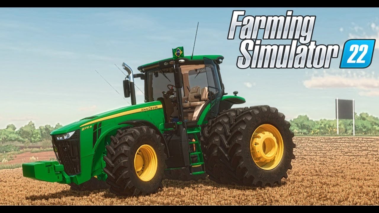 Farming Simulator 22  Testando o novo trator john deere 8r 