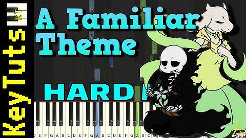 A Familiar Theme from Glitchtale - Hard Mode [Piano Tutorial] (Synthesia)