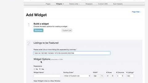 IDX Broker widget display any MLS properties - Tutorial