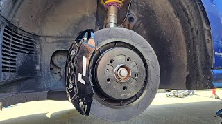 HOW TO INSTALL BIG BRAKE KIT AND BRAKE LINES ON MK7 GOLF R