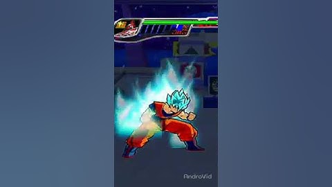 Budokai AF Goku SS blue Kaioken  Transformation#shorts #dbs#dbz#dbgt#dbaf #pc#budokai#mods#god#viral