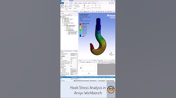 "Hook Stress Test in ANSYS Workbench 🔩 | Static Structural Simulation  #shorts  #caddengineer