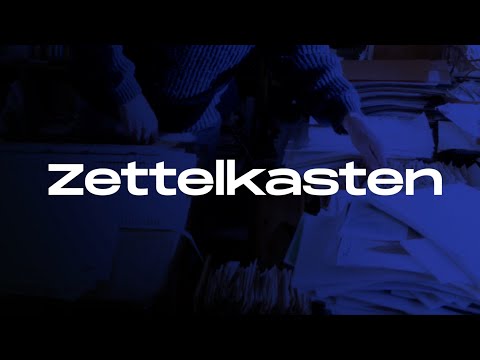 Organize Your Knowledge with Zettelkasten